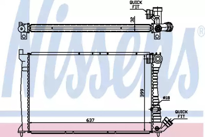 Теплообменник NISSENS 61349A