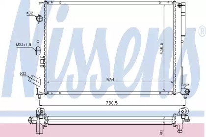 Теплообменник NISSENS 63851A