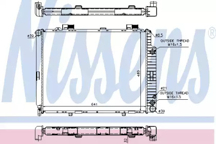 Теплообменник NISSENS 62691A