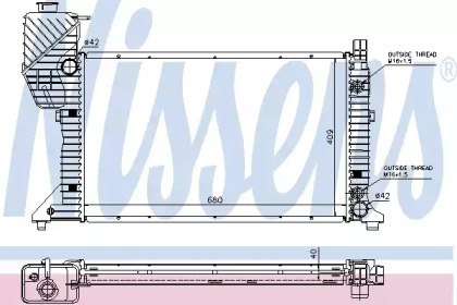 Теплообменник NISSENS 62686A