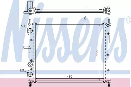 Теплообменник NISSENS 61876A