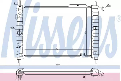 Теплообменник NISSENS 63058A