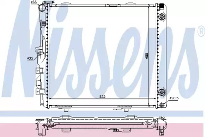 Теплообменник NISSENS 62683A