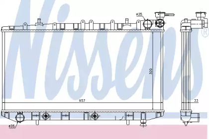 Теплообменник NISSENS 62962