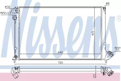 Теплообменник NISSENS 63731