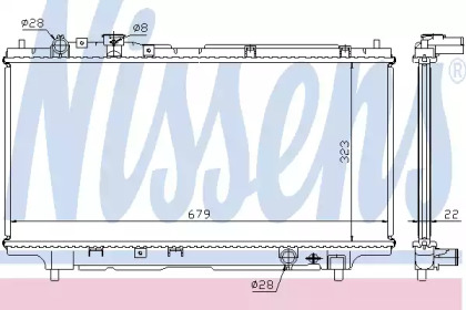 Теплообменник NISSENS 62383A