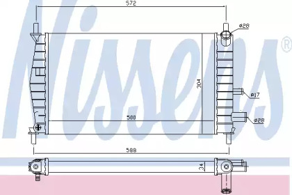 Теплообменник NISSENS 62085A