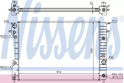 Теплообменник NISSENS 63072A