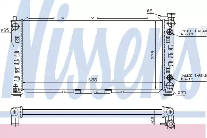 Теплообменник NISSENS 62078