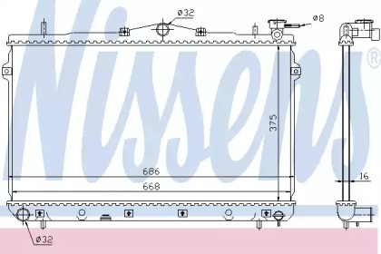 Теплообменник NISSENS 62298