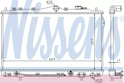 Теплообменник NISSENS 67012