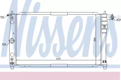 Теплообменник NISSENS 61654