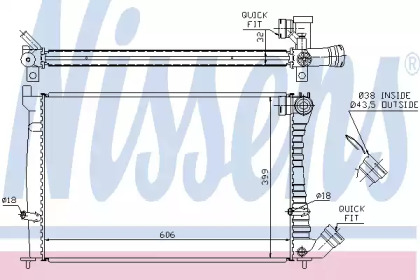 Теплообменник NISSENS 61338A