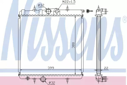 Теплообменник NISSENS 63708A