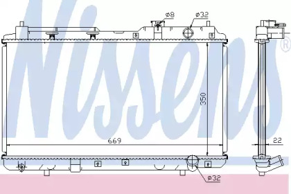 Теплообменник NISSENS 68101A