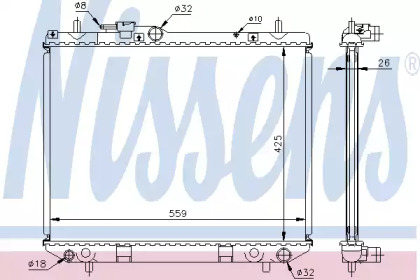 Теплообменник NISSENS 61742A