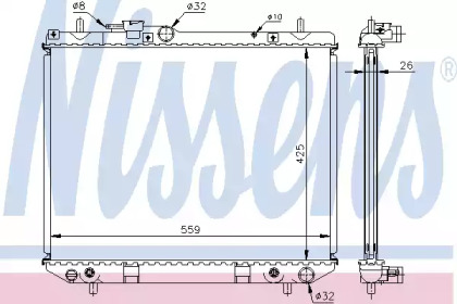 Теплообменник NISSENS 61741A