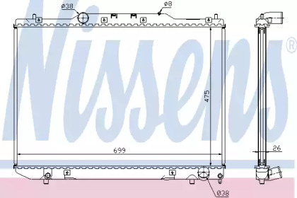 Теплообменник NISSENS 64797A