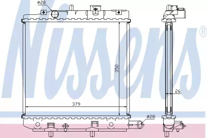 Теплообменник NISSENS 62455A