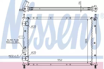 Теплообменник NISSENS 61879A