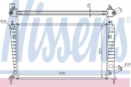 Теплообменник NISSENS 68000A