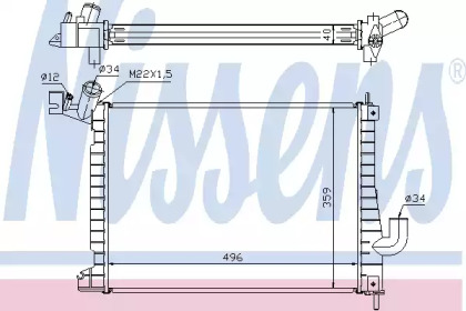 Теплообменник NISSENS 63019A