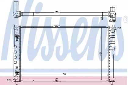 Теплообменник NISSENS 66619