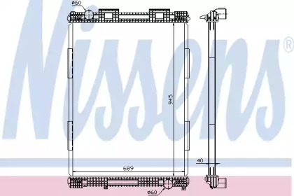 Теплообменник NISSENS 628700