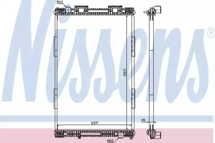 Теплообменник NISSENS 628720