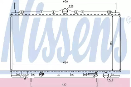 Теплообменник NISSENS 62867