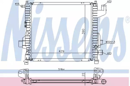 Теплообменник NISSENS 63835A