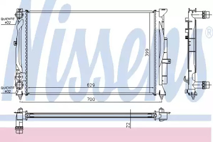 Теплообменник NISSENS 60308A