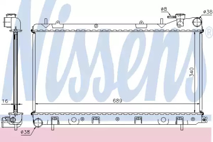 Теплообменник NISSENS 67704A