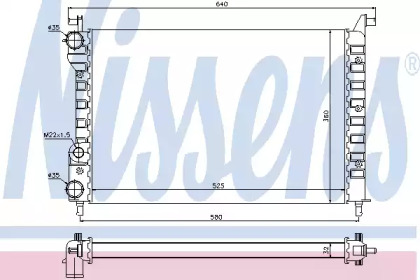 Теплообменник NISSENS 61802