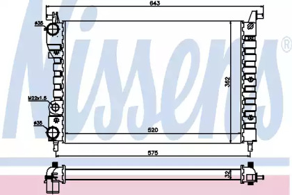 Теплообменник NISSENS 61801