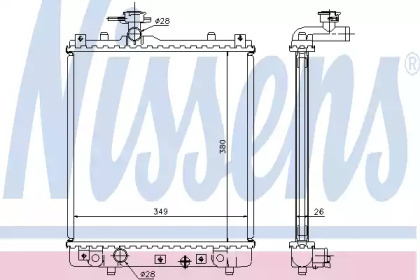 Теплообменник NISSENS 63014A