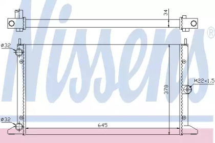 Теплообменник NISSENS 67305