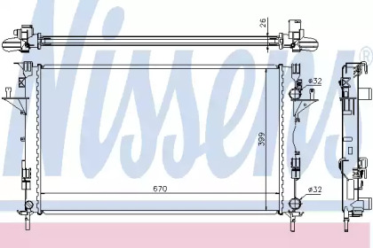 Теплообменник NISSENS 63816A