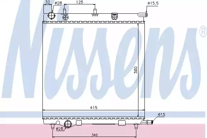 Теплообменник NISSENS 61284