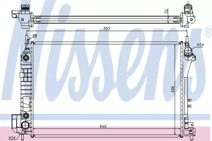 Теплообменник NISSENS 63023A