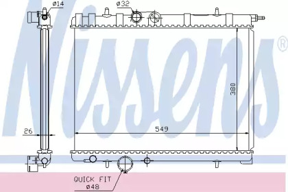 Теплообменник NISSENS 63697