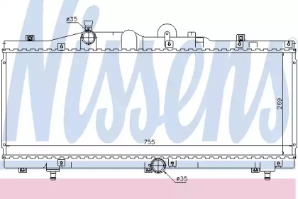 Теплообменник NISSENS 61671