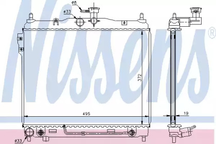 Теплообменник NISSENS 67496