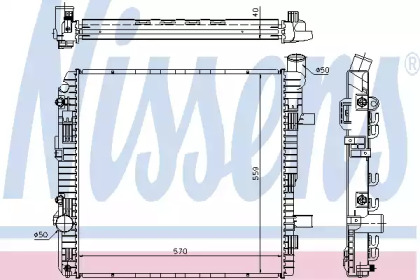 Теплообменник NISSENS 62625