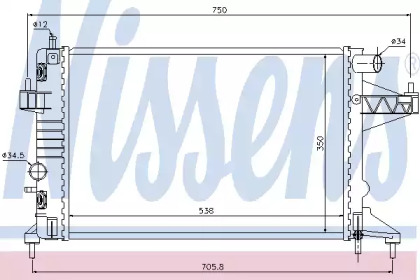 Теплообменник NISSENS 63018