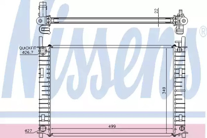 Теплообменник NISSENS 62027A