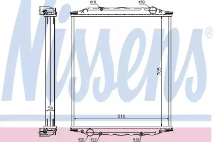 Теплообменник NISSENS 628780