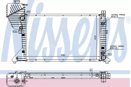 Теплообменник NISSENS 62597A