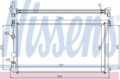 Теплообменник NISSENS 63824A