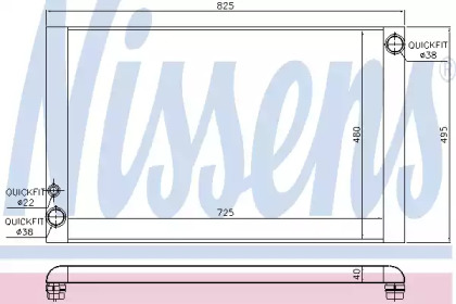 Теплообменник NISSENS 60428